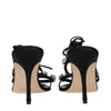 Manolo Blahnik Black Satin Stiletto Heels Sandals Manolo Blahnik