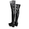 Prada Black Leather Over The Knee Prada