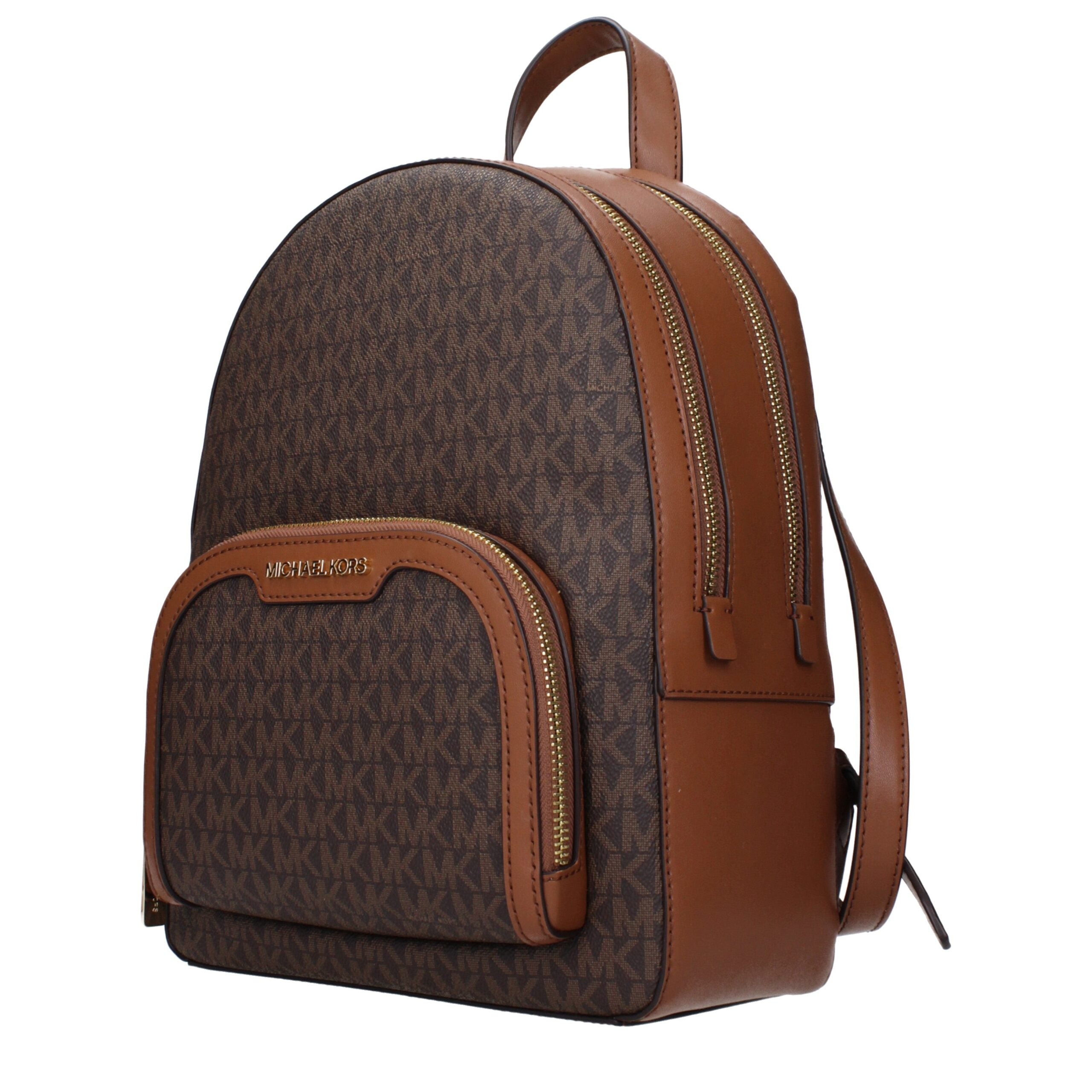 Michael Kors Brown Fabric Backpacks Michael Kors