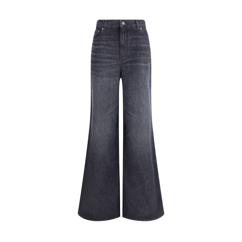 Chloé Black Cotton Flared Jeans Chloé