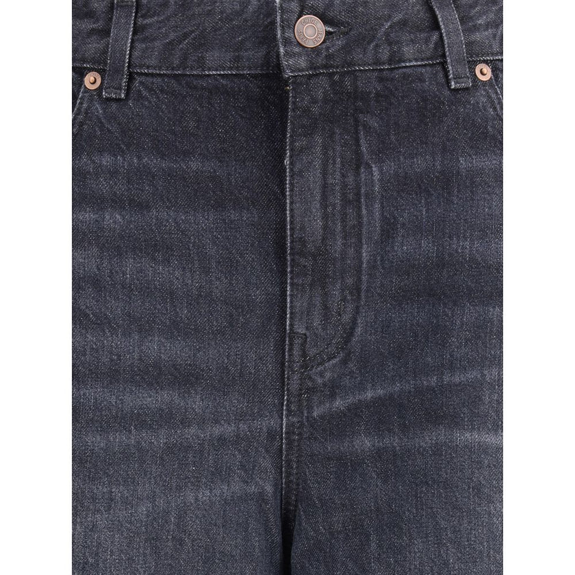 Chloé Black Cotton Flared Jeans Chloé