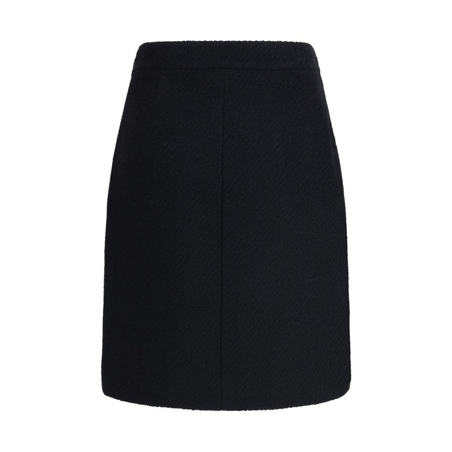 Chloé Black Wool Midi Skirt Chloé