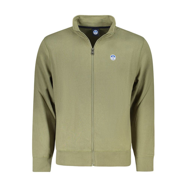 North Sails Green Cotton Men Sweater North Sails