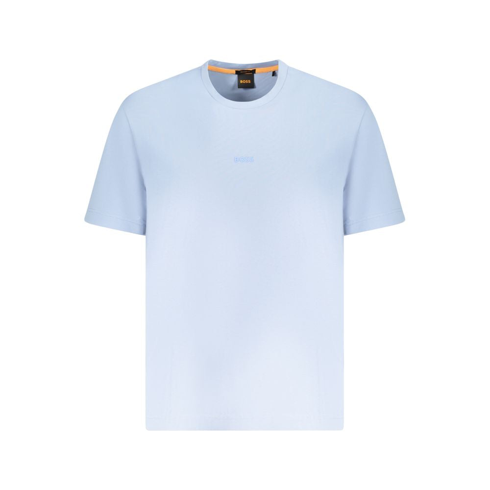 Hugo Boss Blue Cotton Men T-Shirt Hugo Boss