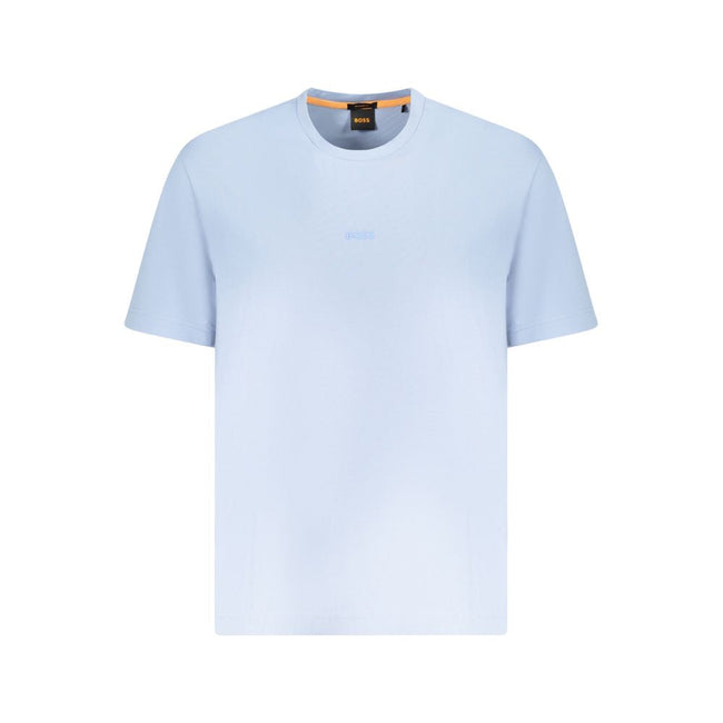 Hugo Boss Blue Cotton Men T-Shirt Hugo Boss