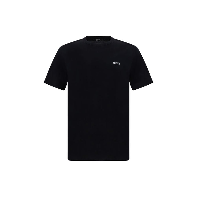 ZEGNA Black Cotton T-Shirt ZEGNA