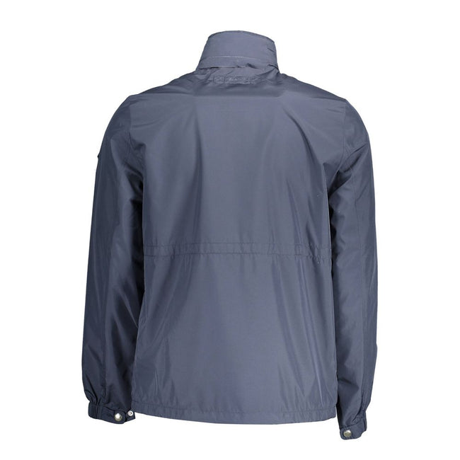 Gant Blue Recycled Polyester Men Jacket Gant
