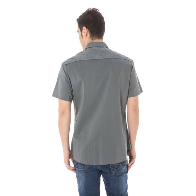 Costume National Gray Cotton Shirt Costume National