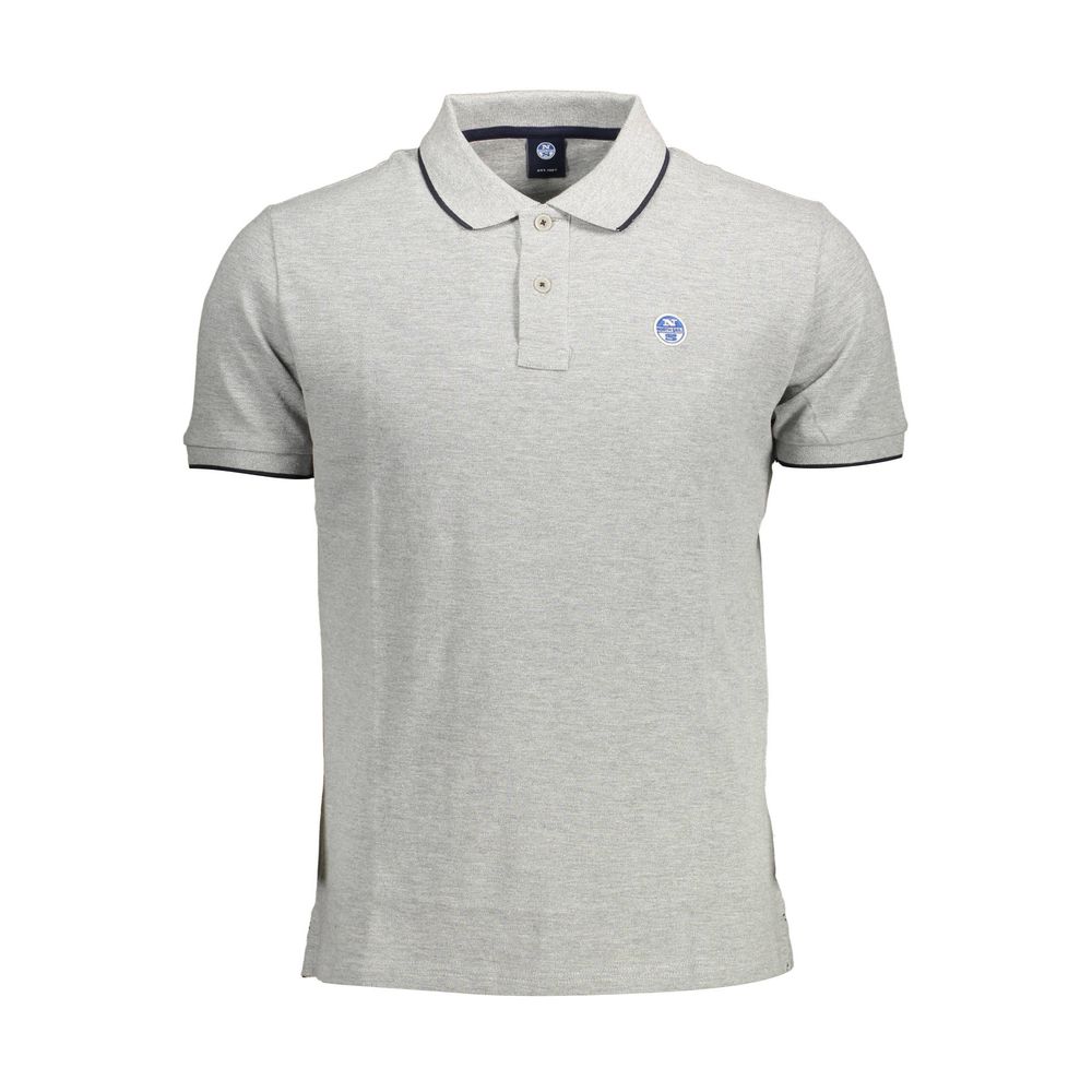 North Sails Gray Cotton Polo Shirt North Sails