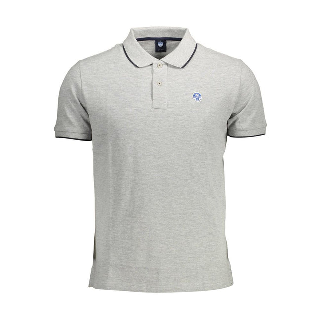 North Sails Gray Cotton Polo Shirt North Sails