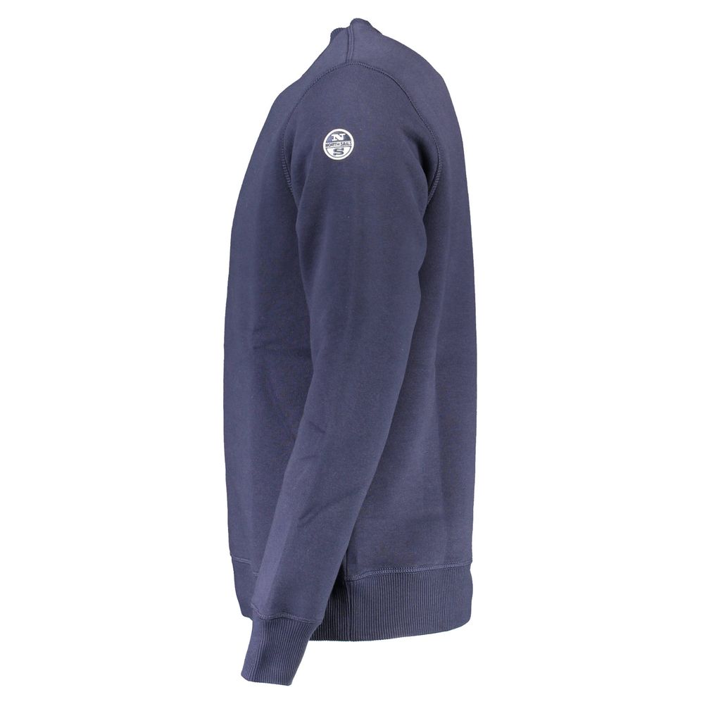 North Sails Blue Cotton Men Sweater North Sails