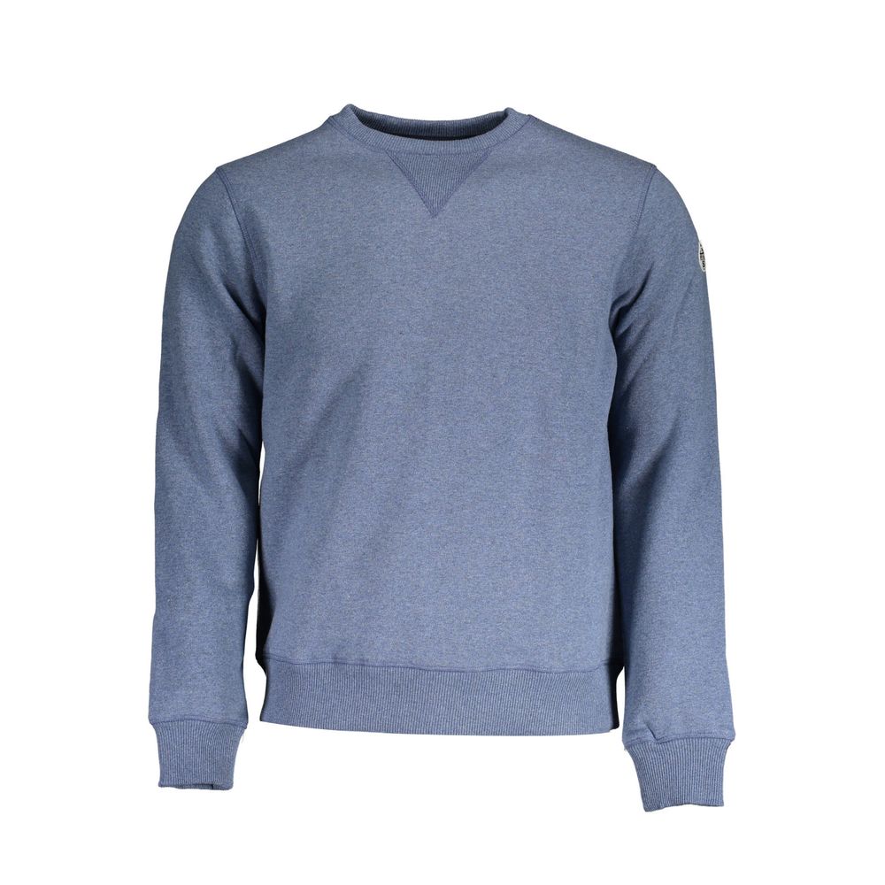 North Sails Blue Cotton Men Sweater North Sails