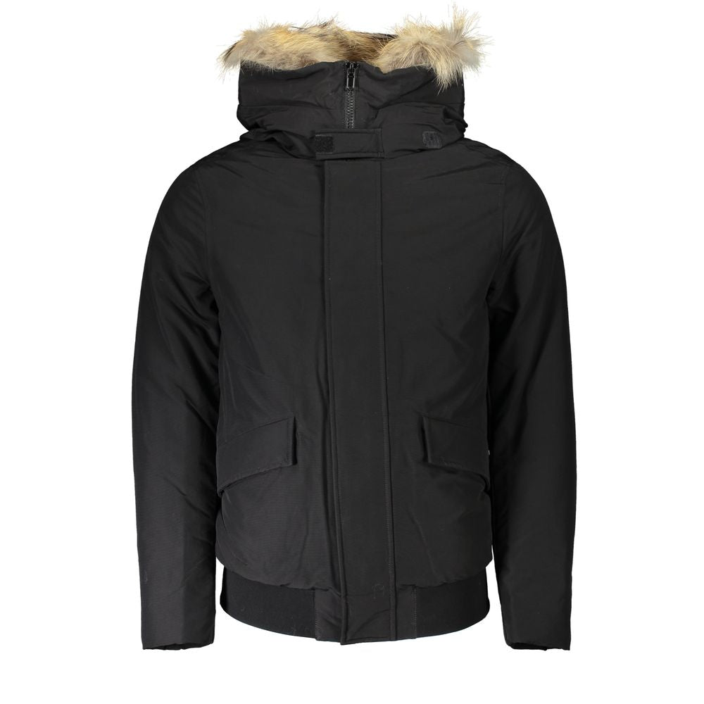 Woolrich Black Cotton Men Jacket Woolrich