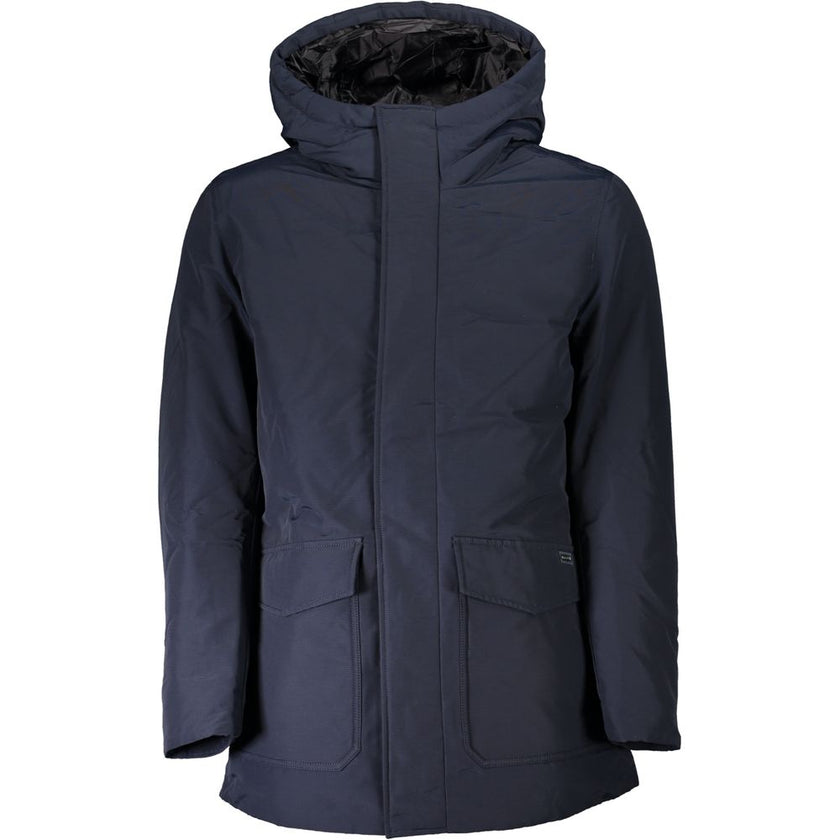 Woolrich Blue Cotton Men Jacket Woolrich