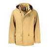 K-WAY Brown Wool Men's Trench Coat K-WAY