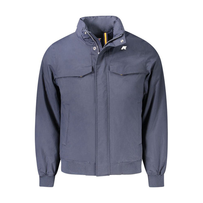 K-WAY Blue Polyamide Men Jacket K-WAY
