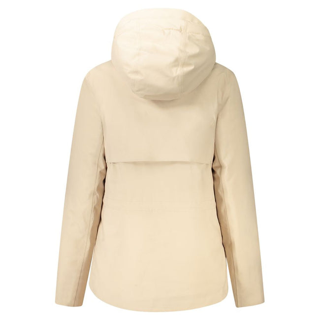 K-WAY Beige Polyester Jackets & Coat K-WAY