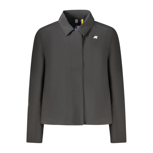 K-WAY Black Polyester Jackets & Coat K-WAY