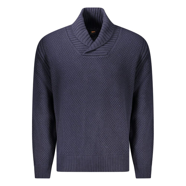 Hugo Boss Blue Wool Sweater Hugo Boss
