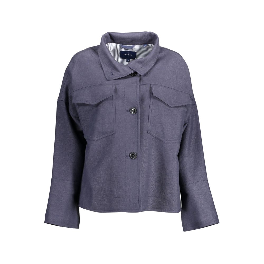 Gant Blue Cotton Jackets & Coat Gant