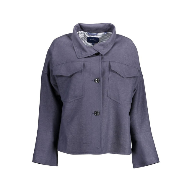 Gant Blue Cotton Jackets & Coat Gant
