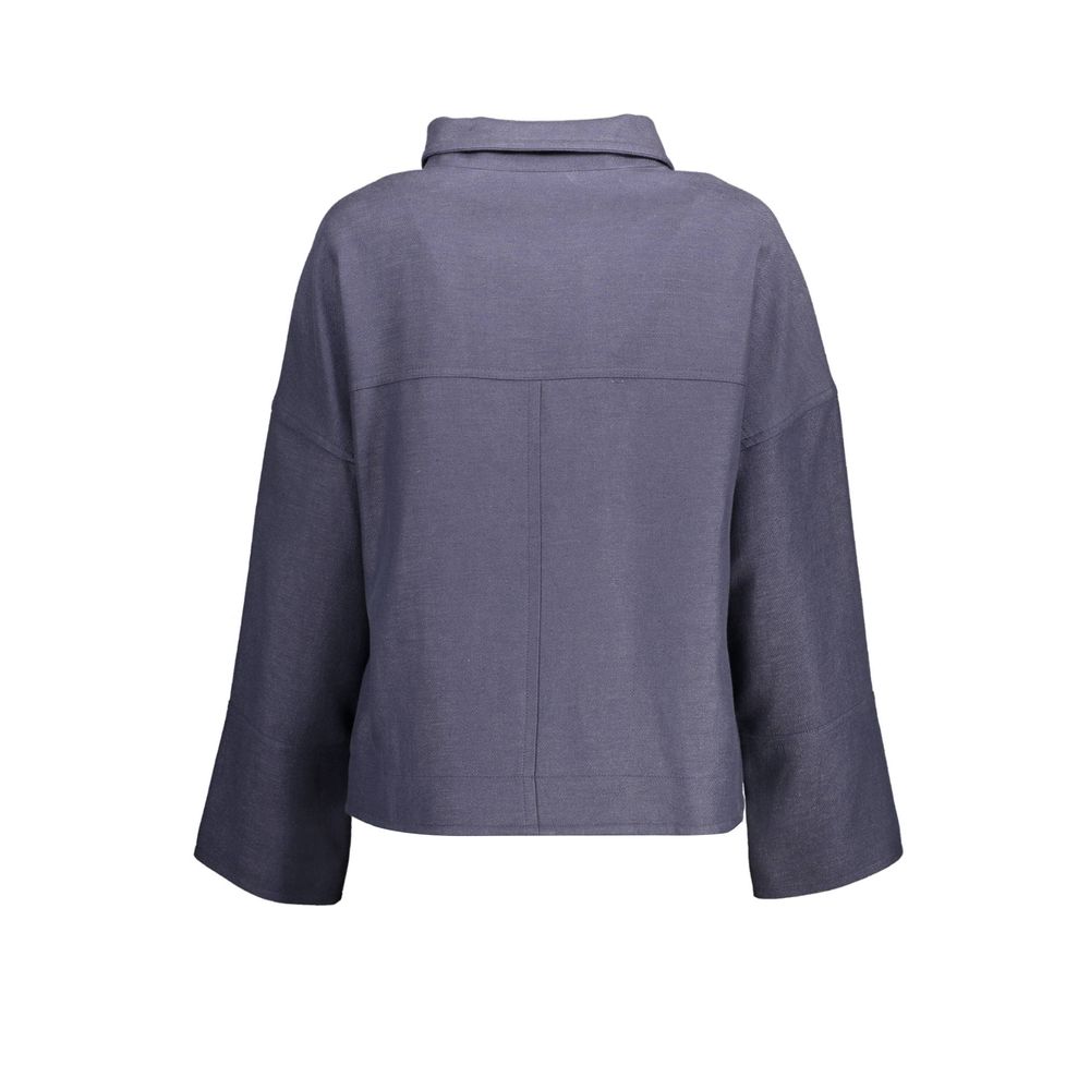 Gant Blue Cotton Jackets & Coat Gant