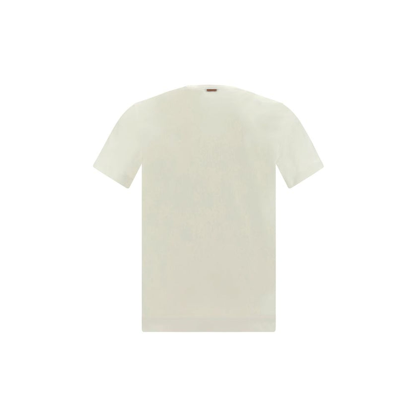 ZEGNA White Cotton T-Shirt ZEGNA