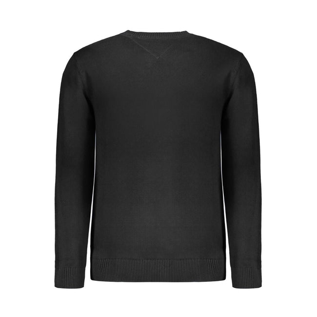 Tommy Hilfiger Black Cotton Sweater Tommy Hilfiger