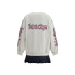 Balenciaga Sweatshirt Dress with logo Balenciaga