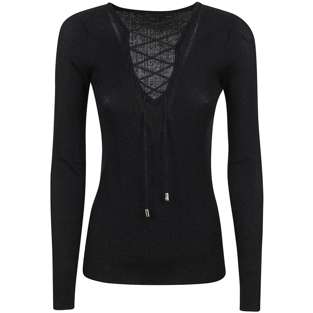 PINKO Black Viscose Sweater PINKO