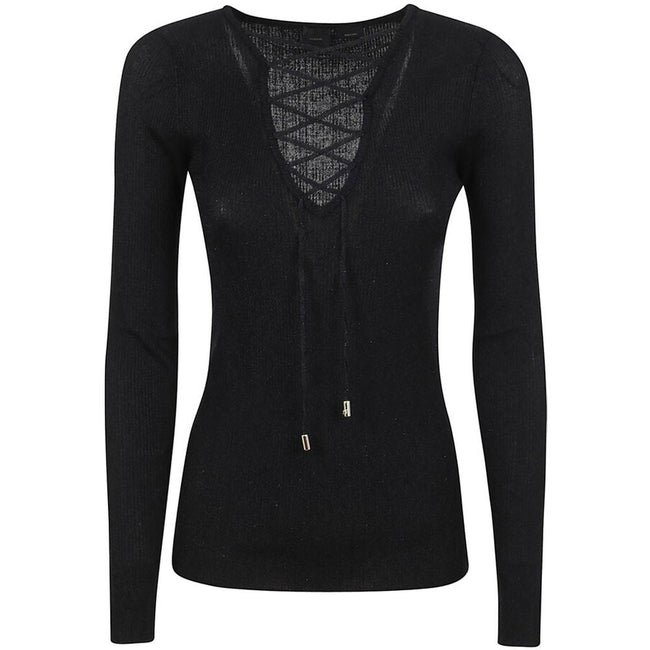 PINKO Black Viscose Sweater PINKO