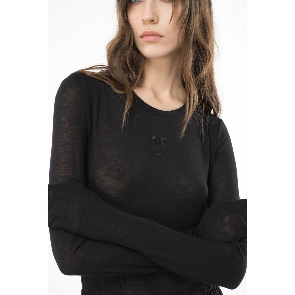 PINKO Black Viscose Sweater PINKO