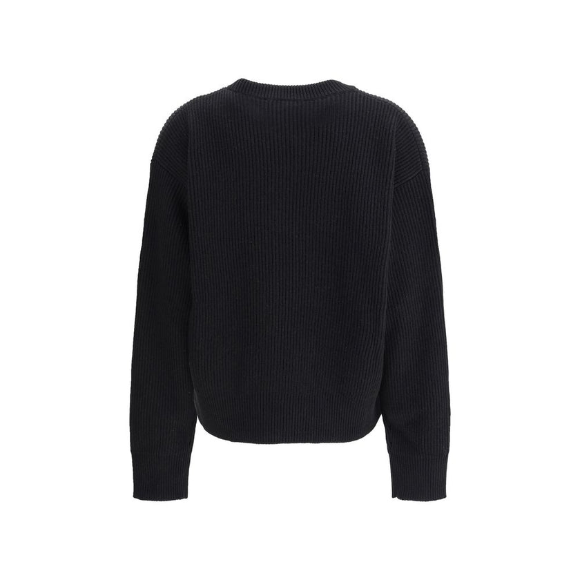 Versace Black Fleece Wool Sweatshirt Versace