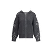 PINKO Rhinestones wool Cardigan PINKO