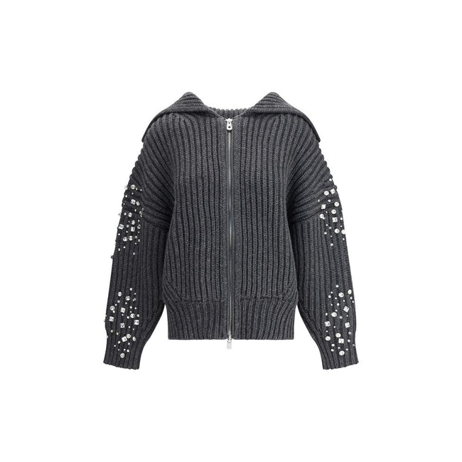 PINKO Rhinestones wool Cardigan PINKO