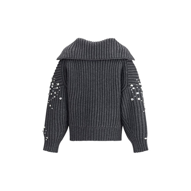 PINKO Rhinestones wool Cardigan PINKO