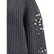 PINKO Rhinestones wool Cardigan PINKO