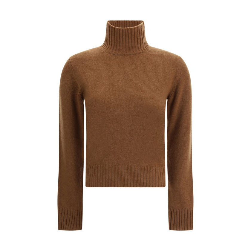 Ami Paris Brown Cashmere Cashmere Sweater Ami Paris