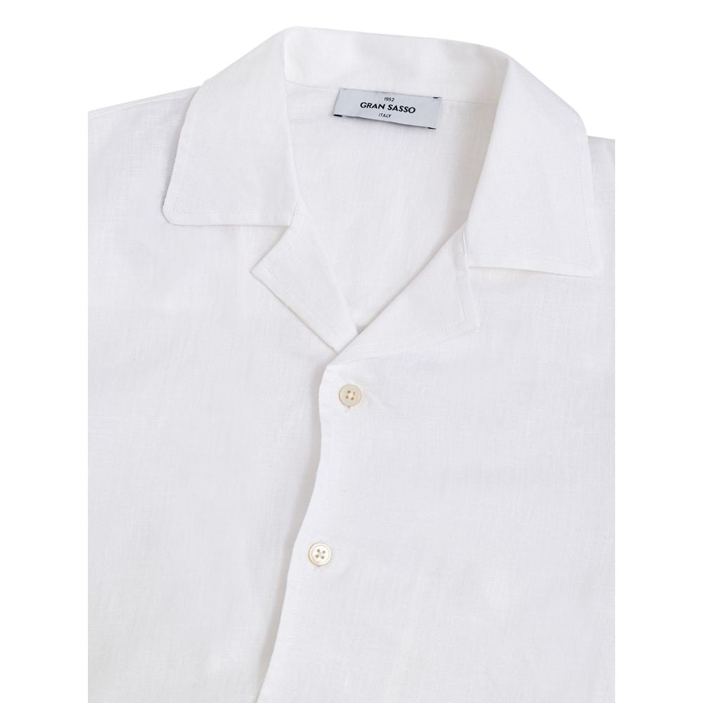 Gran Sasso White Linen Shirt Gran Sasso