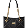 Dolce & Gabbana Black Leather Tote Bag Dolce & Gabbana