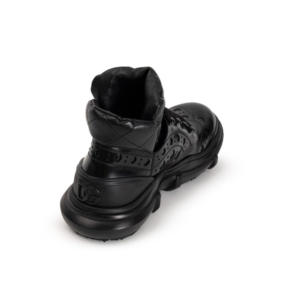 Dolce & Gabbana Black Leather Oxfords And Derby Dolce & Gabbana