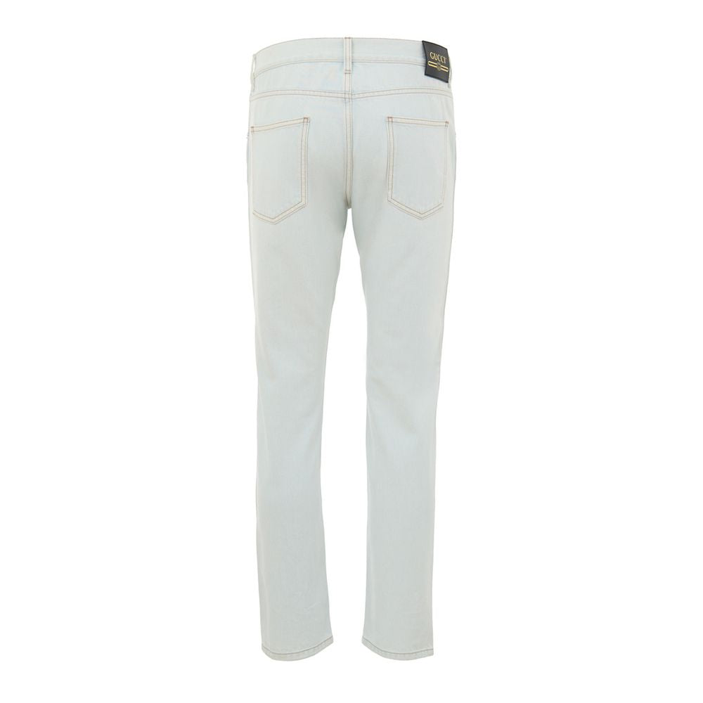 Gucci Blue Cotton Jeans Denim Gucci