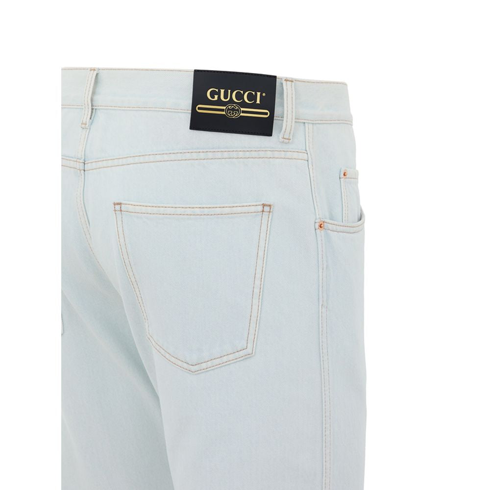 Gucci Blue Cotton Jeans Denim Gucci