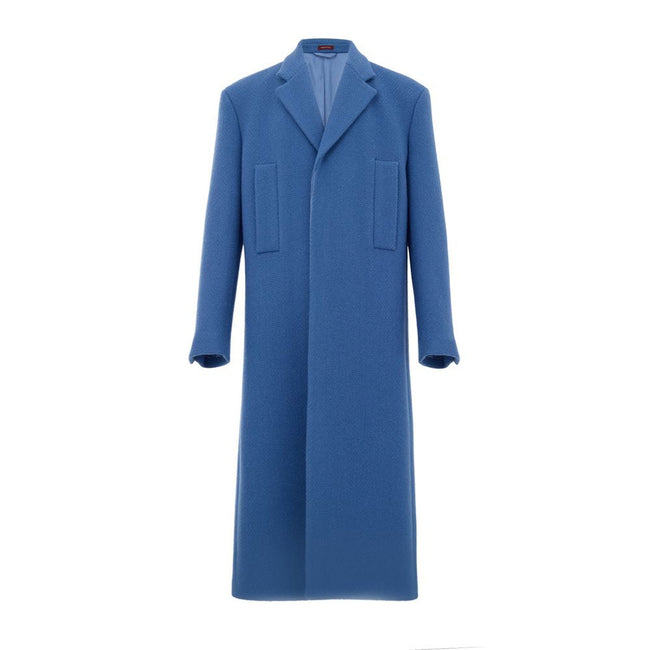 Gucci Blue Wool Coat Gucci