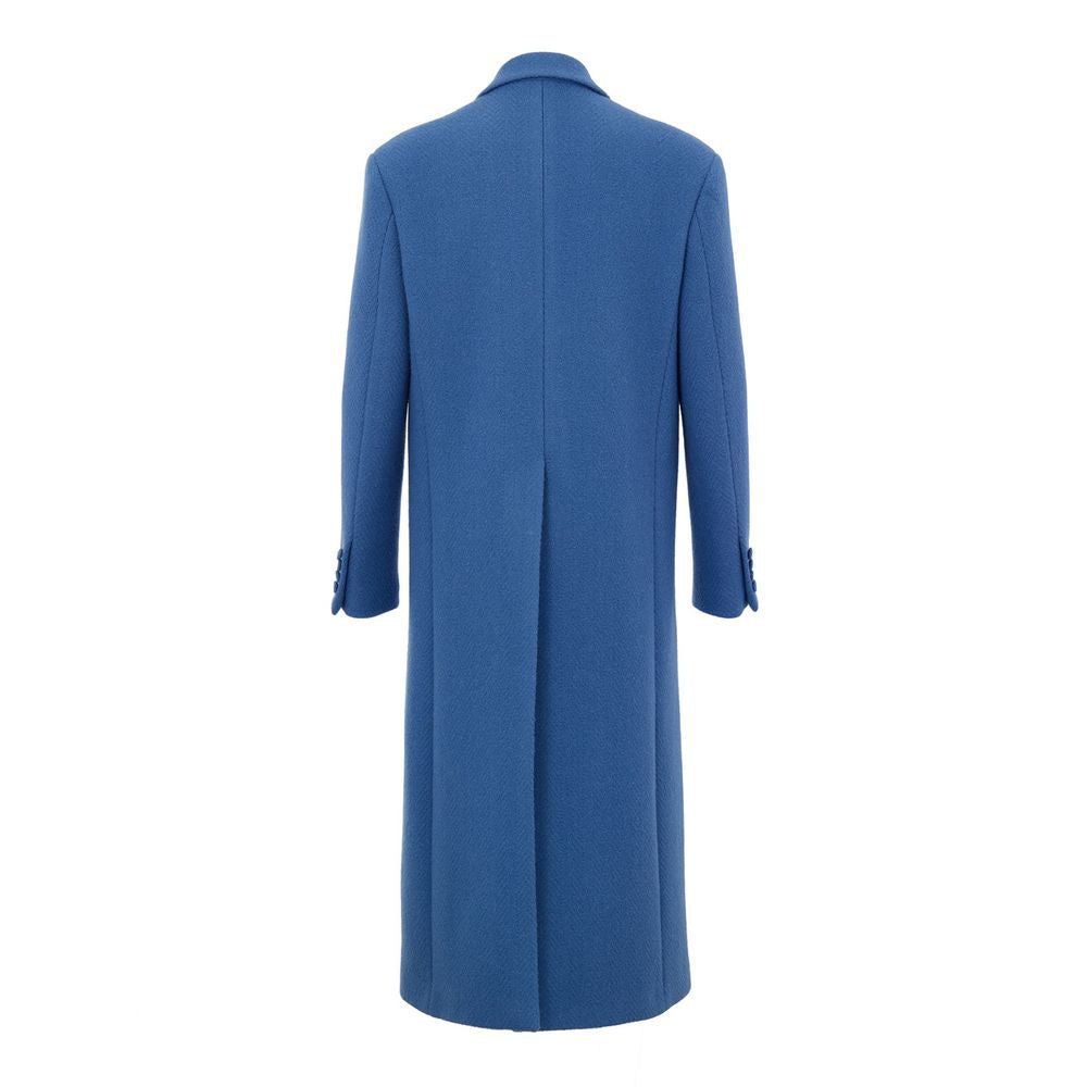 Gucci Blue Wool Coat Gucci
