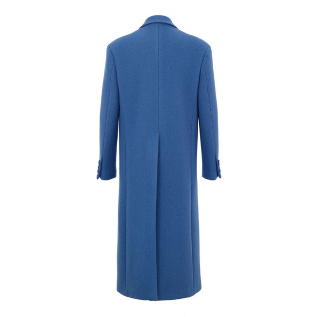 Gucci Blue Wool Coat Gucci