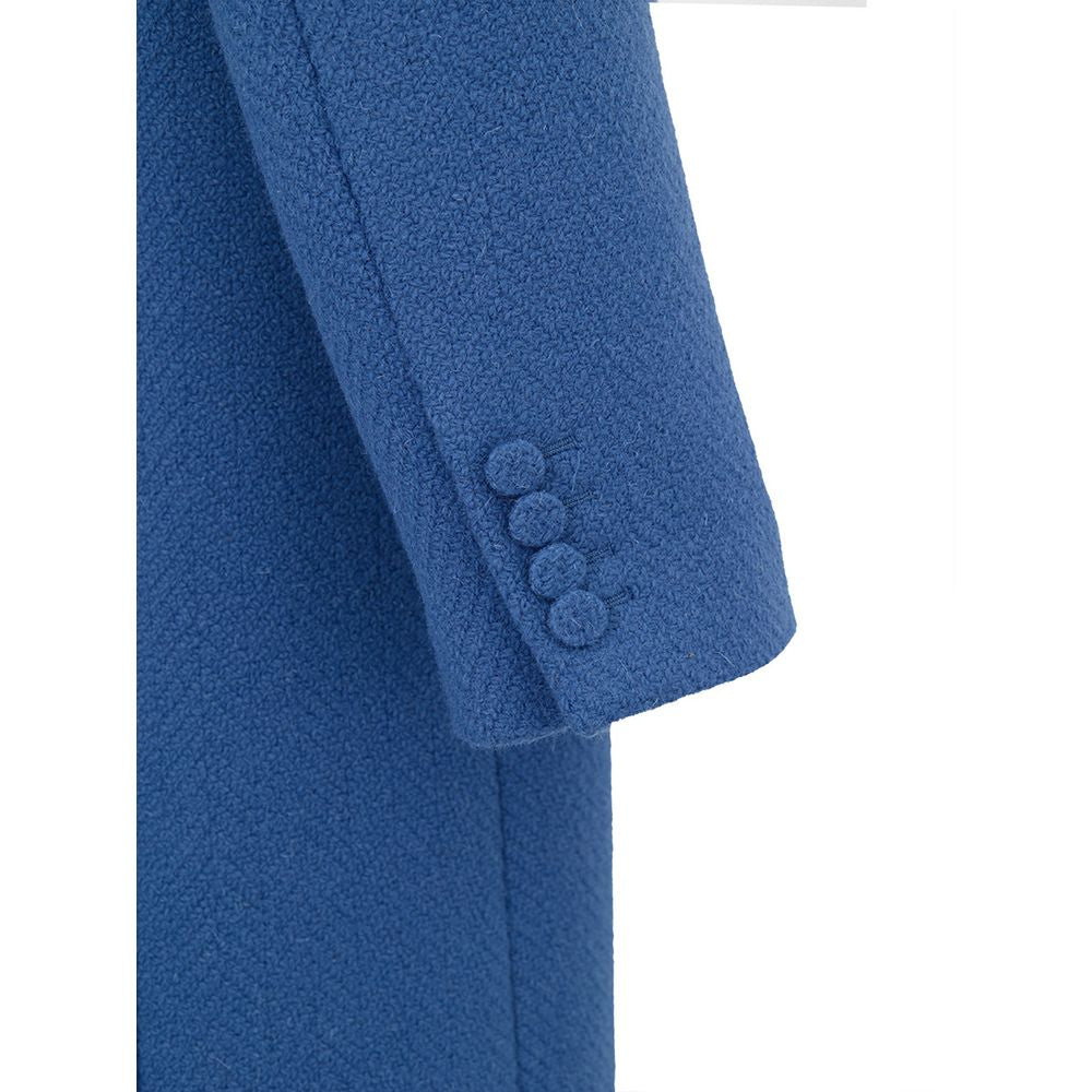 Gucci Blue Wool Coat Gucci