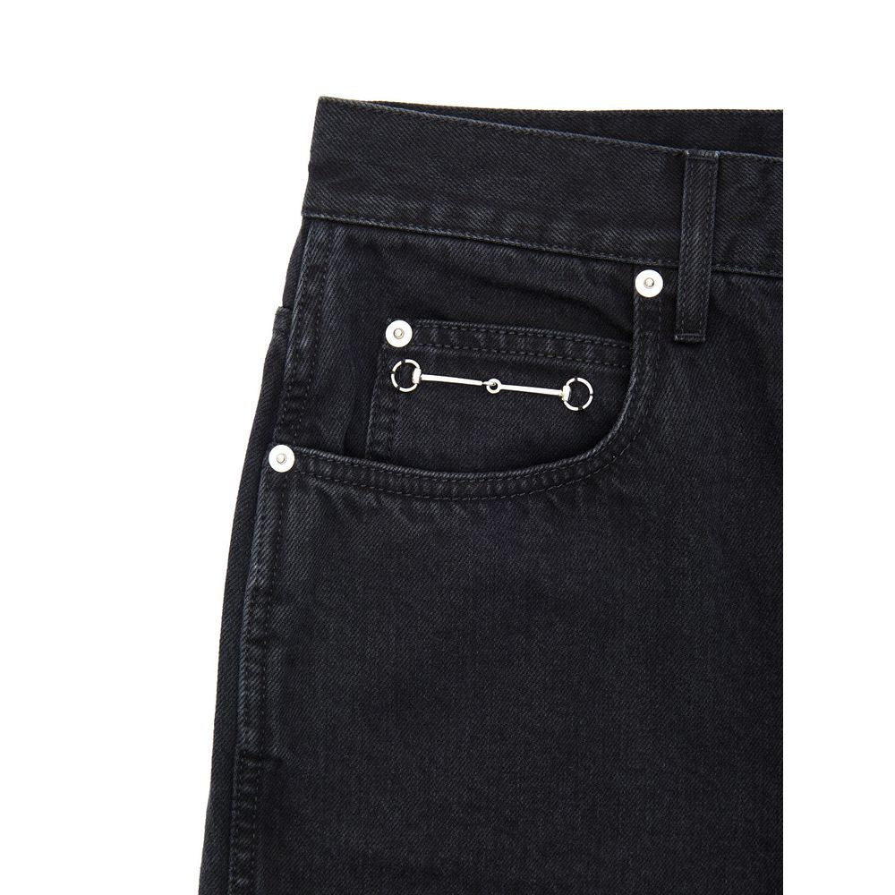 Gucci Black Cotton Jeans Denim Gucci