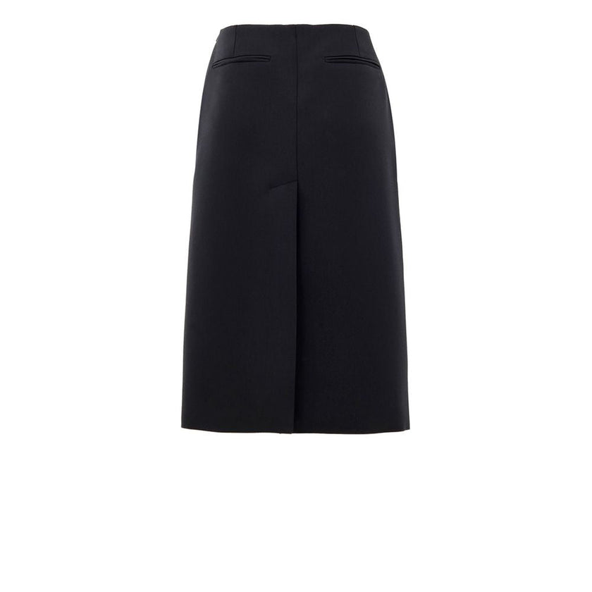 Gucci Black Wool Midi Skirt Gucci