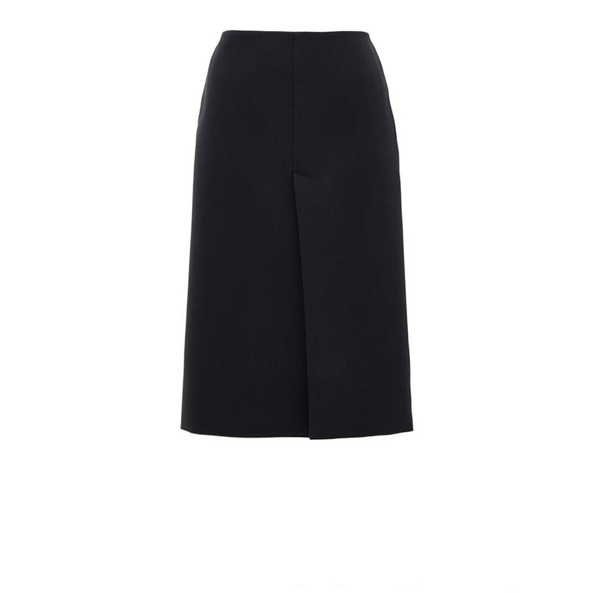 Gucci Black Wool Midi Skirt Gucci